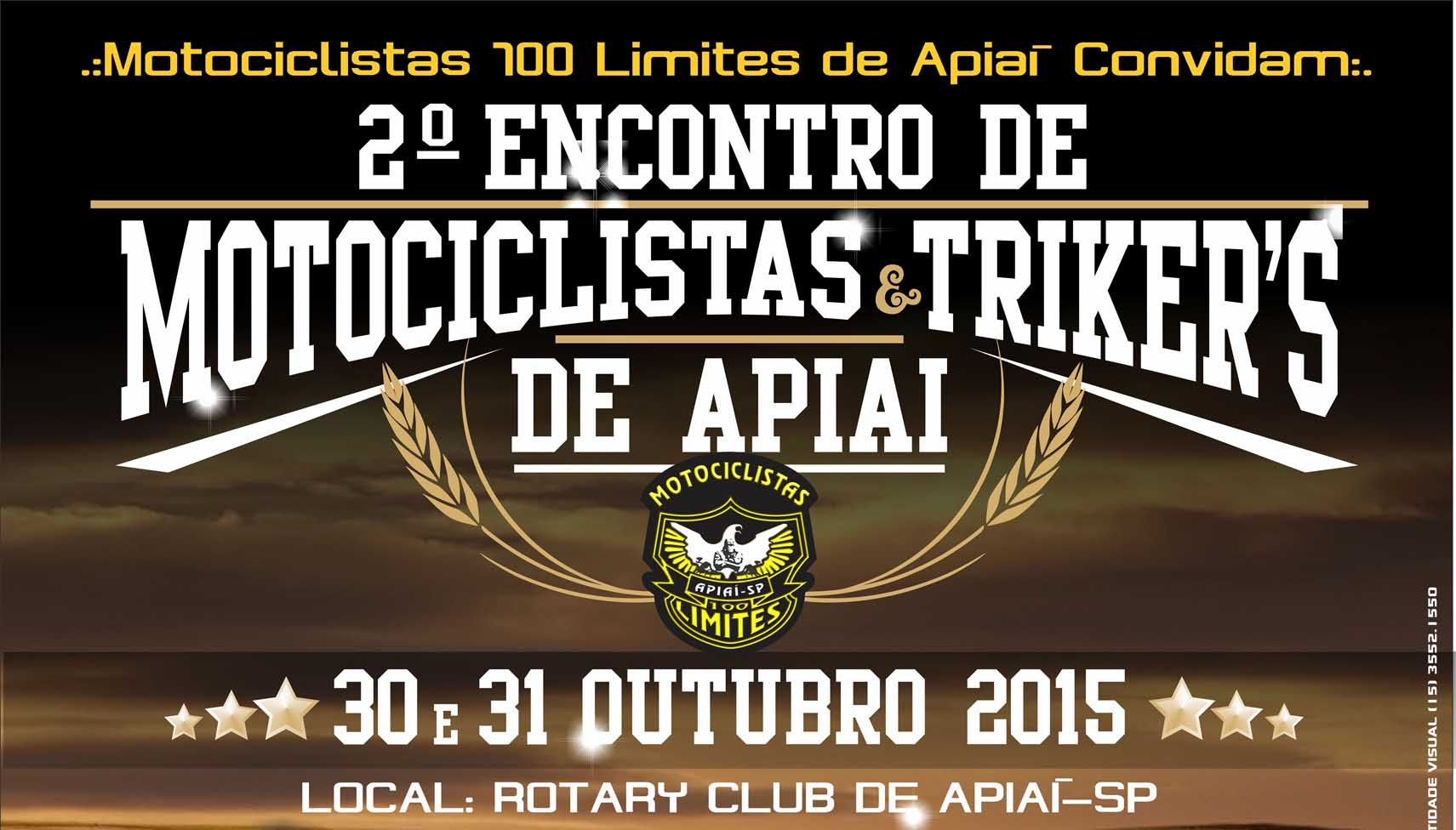 Encontro de Motociclistas e Triker’s de Apiaí – SP – 2ª edição