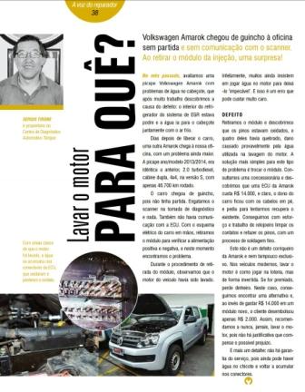 Revista Reparação Automotiva – Lavar o motor para quê?