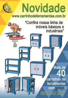 Carrinho de ferramentas – Linha móveis básicos e industriais